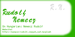 rudolf nemecz business card